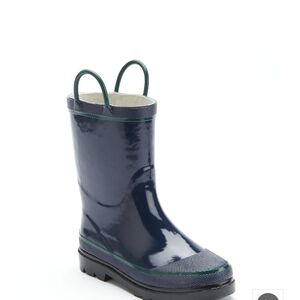 Western Chief 2 Shiny Navy Kids Rain Boots